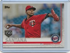 ERVIN SANTANA 2019 Topps Series 1 150 Years Stamp Parallel Twins (#335)