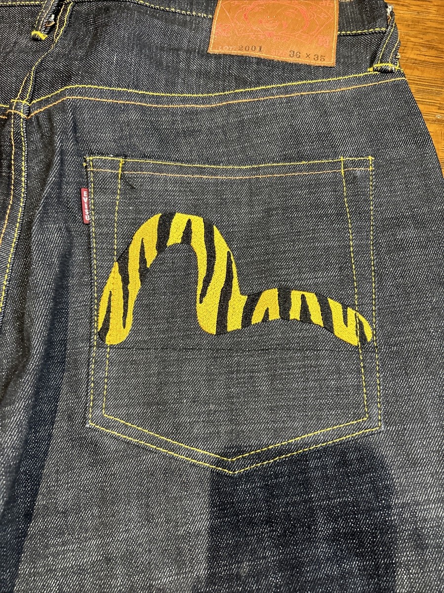 Evisu Men's Vintage Embroidered Tiger Print Denim Jeans | eBay Evisu Men's Vintage Embroidered Tiger Print Denim Jeans | eBay