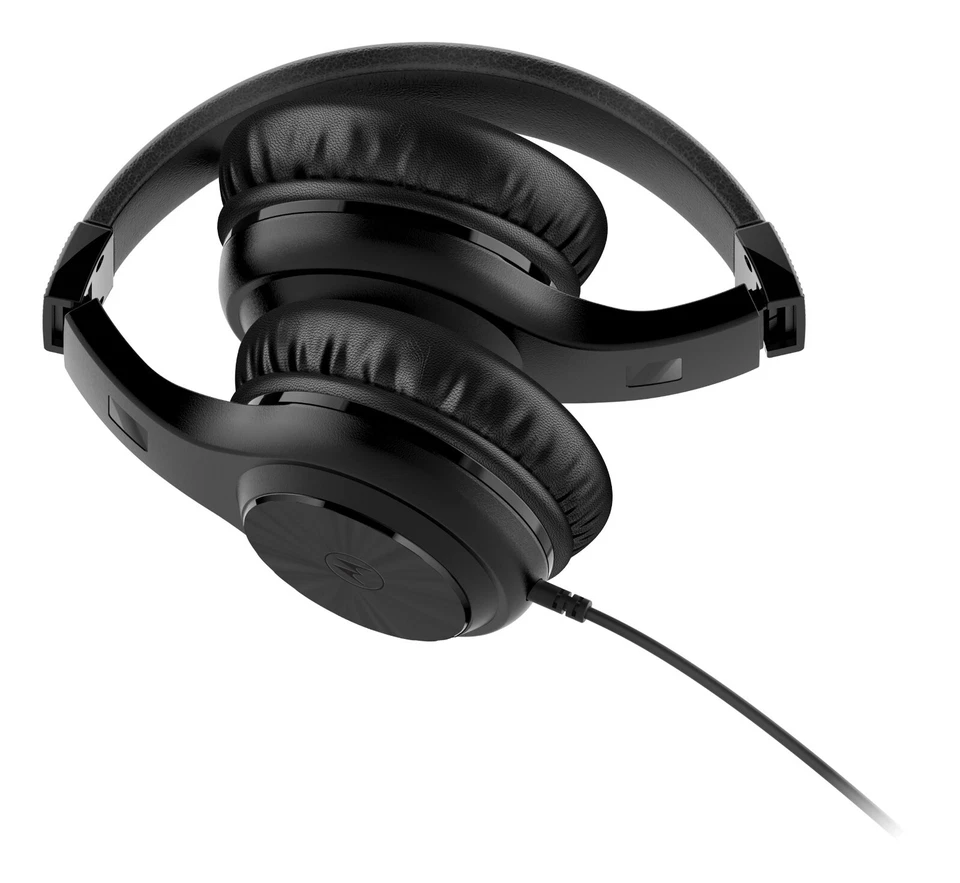 Motorola Moto XT120 Over-Ear Wired Headphones with Microphone for Calls & Music - Image 3 of 4