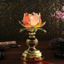 Buddha Lotus Lamp Practical Desk Lamp Home Decoration Dedication Lamp -