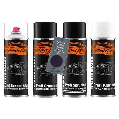 Autolack Spraydosen Set Kunststoff für Buick Cadillac 087 Azul Cellini Perol.