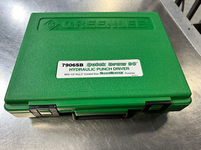 Greenlee 7906SB Quick Draw 90 Hydraulic Knockout Punch Driver Kit BRAND NEW NOS