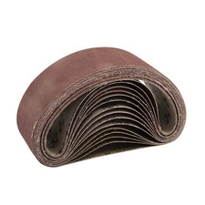 20 pièces bandes abrasives en tissu 75 x 457 mm bande abrasive pour ponceuse ...