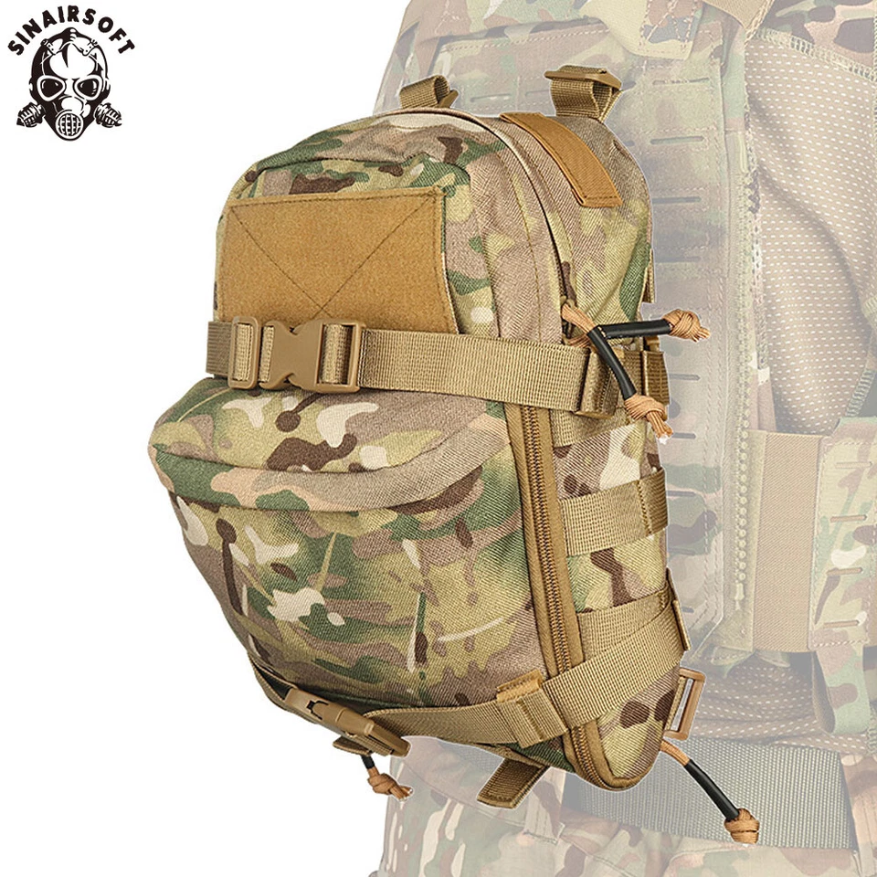 Mini paquete táctico de hidratación portador de botellas de agua mochila bolsa Molle de asalto Foto 2 de 4