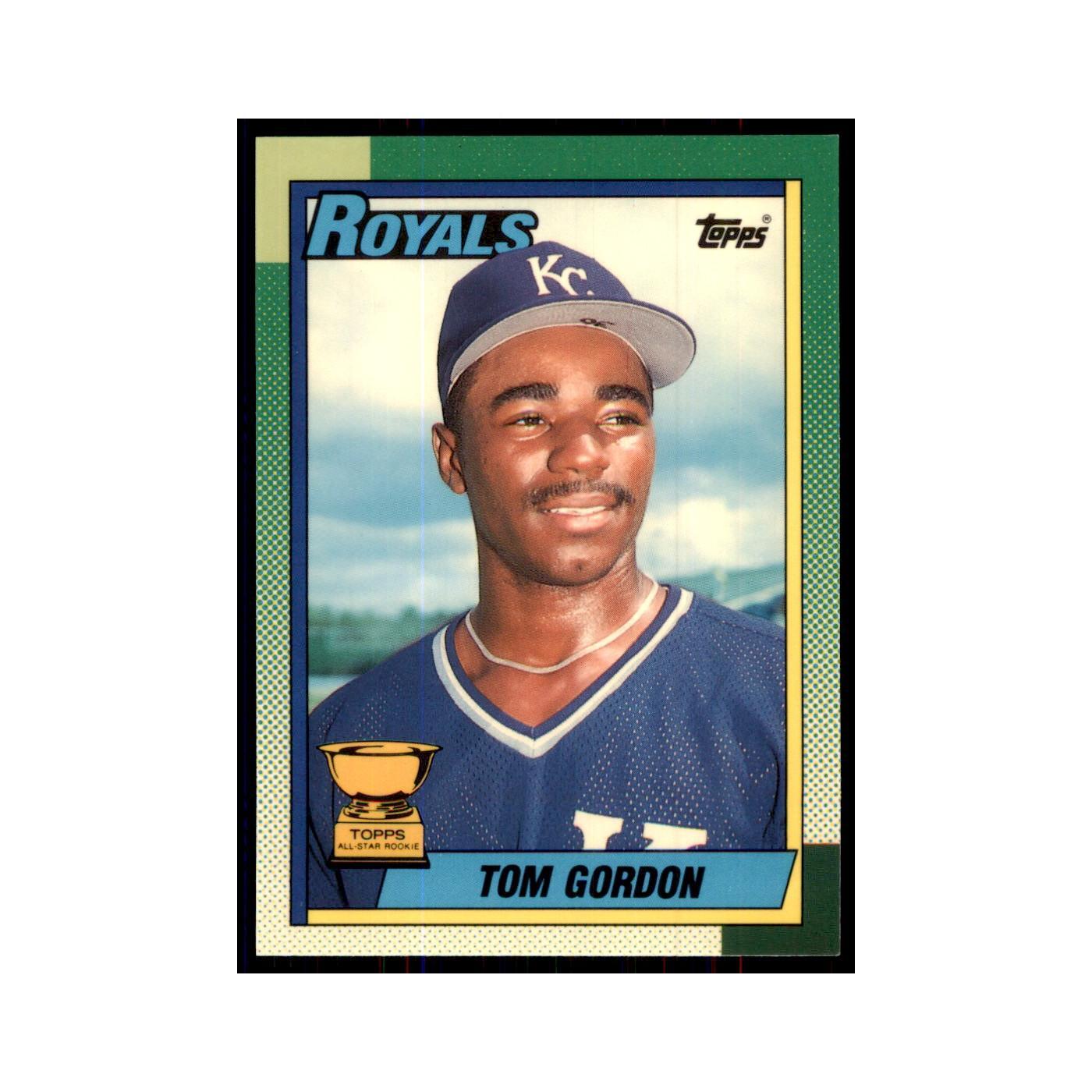 Tom Gordon 1990 Topps Tiffany #752 Kansas City Royals Baseball Card NM