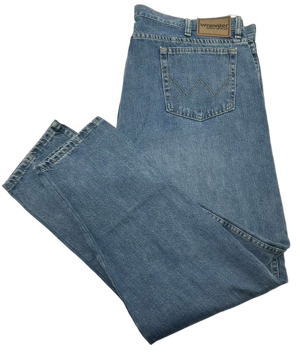 Wrangler Jeans Men's Size 44x32 Blue Denim 100% Cotton