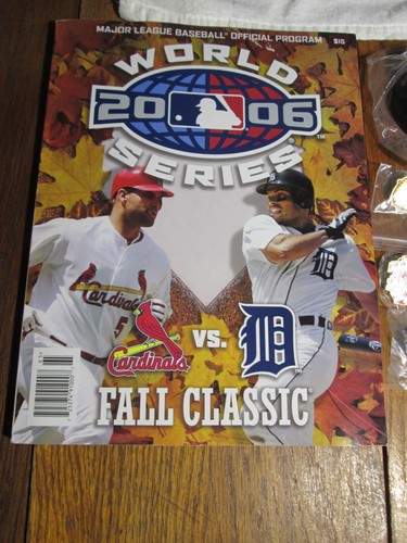 St. Louis Cardinals 2006 World Series LOT Ticket Program Pin set Ring Rally Towe - Picture 2 of 5