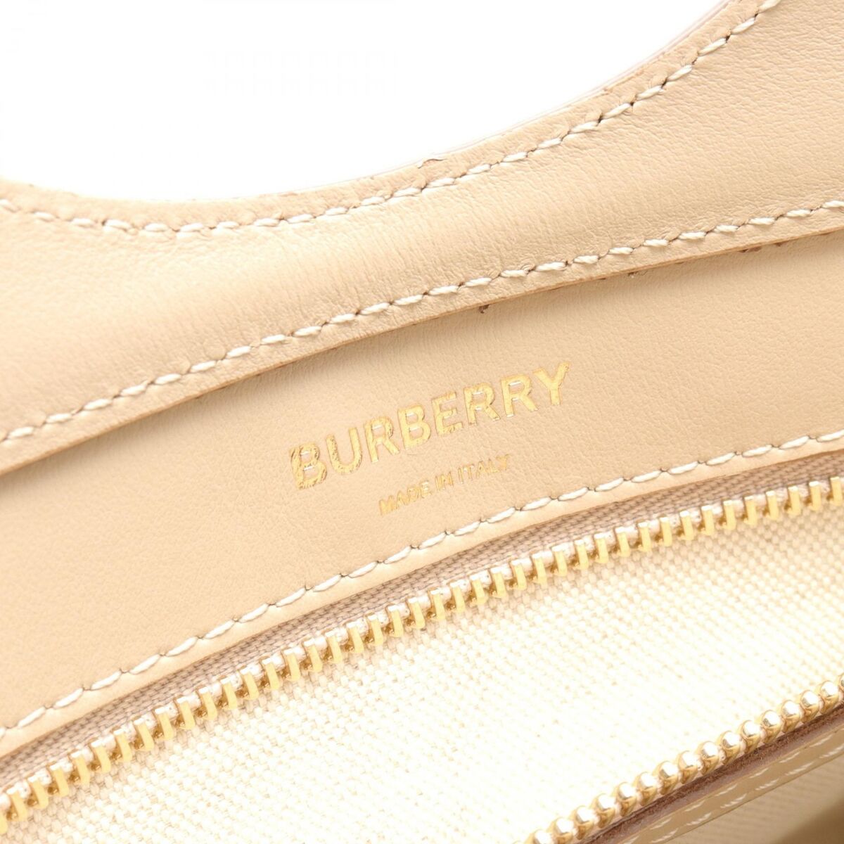 BURBERRY 2way Handbag shoulder canvas leather Beige Black BURBERRY 2way Handbag shoulder canvas leather Beige Black