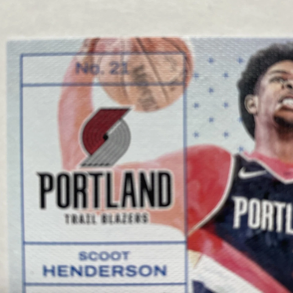 2023-24 Court Kings Scoot Henderson RC Works in Progress Rookie Trail Blazers - Image 3 of 3