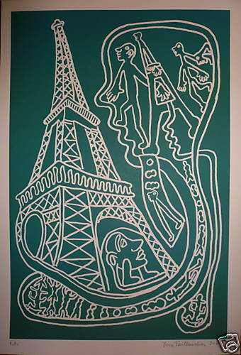 Œuvre D'art Graffiti Signée Sur Papier épais 42x29.7cm - Style Street Art Par COPE2/RD357/DAZE