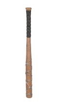 NWT Barbed Wire Plastic Toy Bat Similar to Lucille Walking Dead Halloween Prop