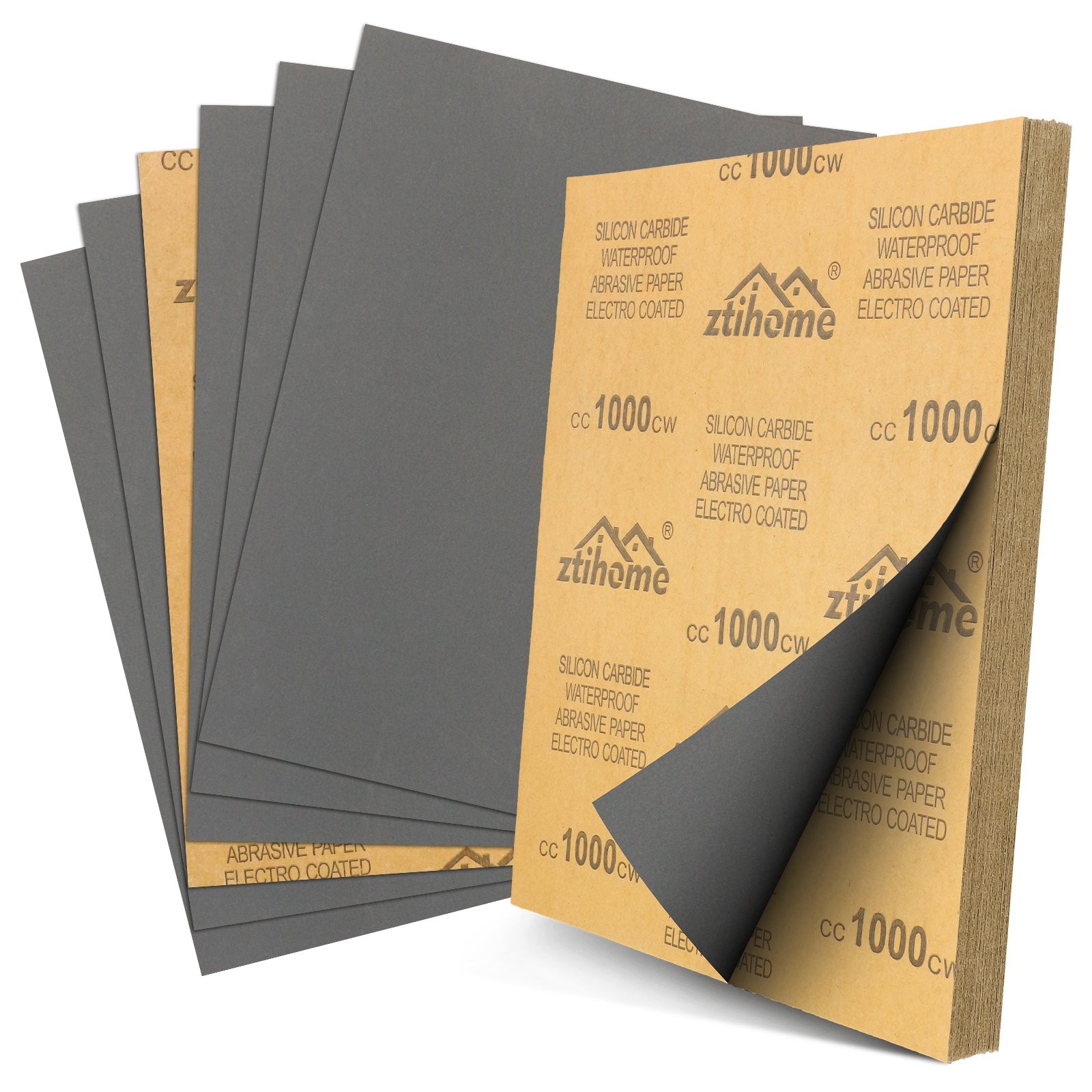 9x11 Wet Dry Sandpaper Sheets Silicon Carbide 80-2000 Grit Waterproof Automotive