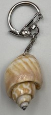 Seashell Keychain Natural Shell Keyring Beach Oceanic Sealife Keytag Gift