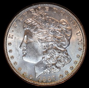 1887 P Morgan Silver Dollar $1 MS BU UNC FREE SHIPPING - NO RESERVE