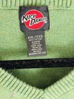 VTG Nick Danger Green Argyle V-neck Sweater Size XXL Golf Preppy 90’s Multicolor — photo 3