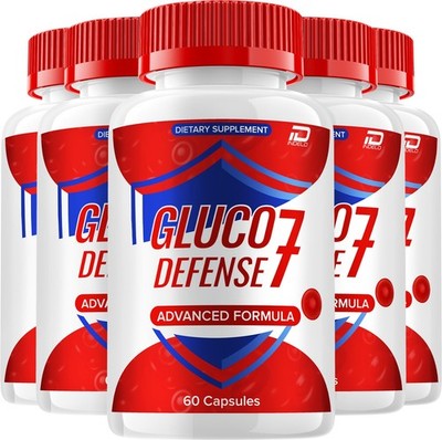 (5 Pack) Gluco Defense 7 Capsules   GlucoDefense 7 Natural Blend Glycogen