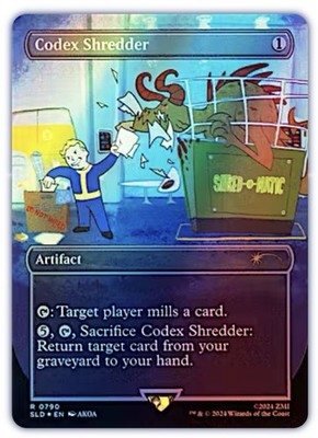 Codex Shredder (Rainbow Foil) Fallout Secret Lair Drop Foil- MTG- NM/M