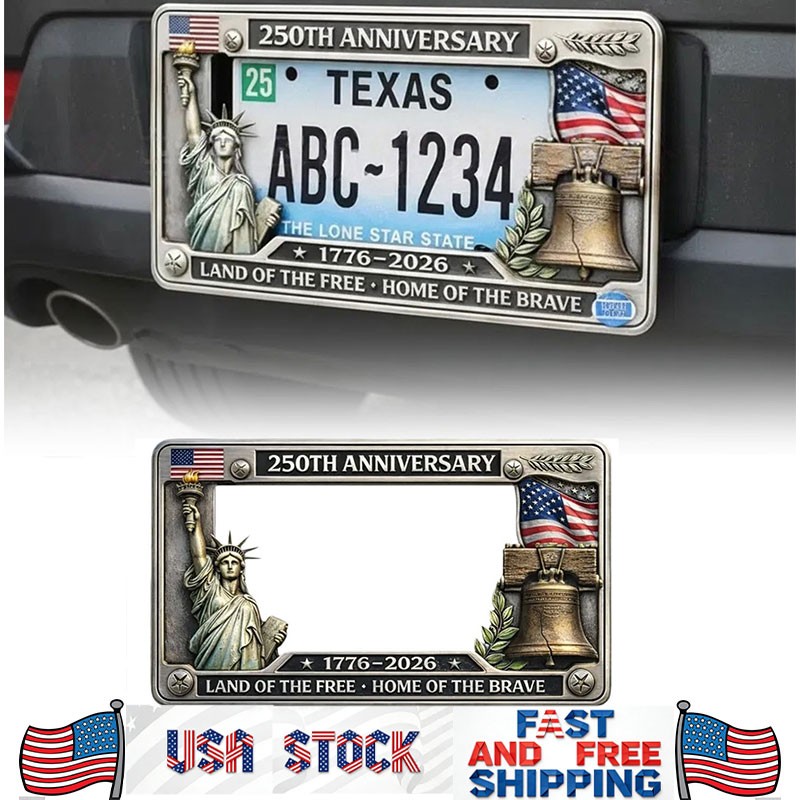 250th Anniversary Commemorative License Plate Frame, License Plate