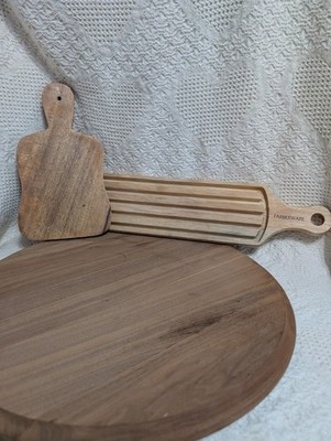 806 Vtg Baguette Farberware Cutting Board With A Smaller Cutting Board