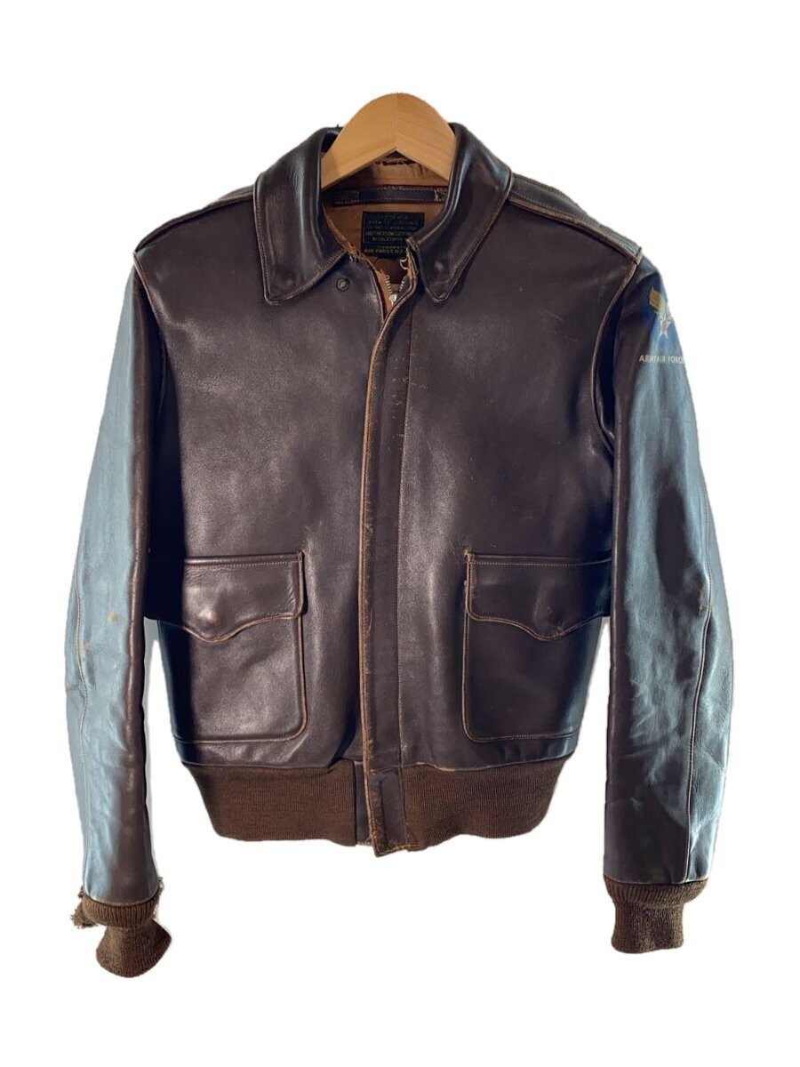 Buzz Rickson’s Leather Flight Jacket 34 Brown A-2 - image 1