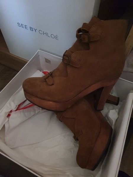 Women See by Chloe Ankle Boots Black Leather 37