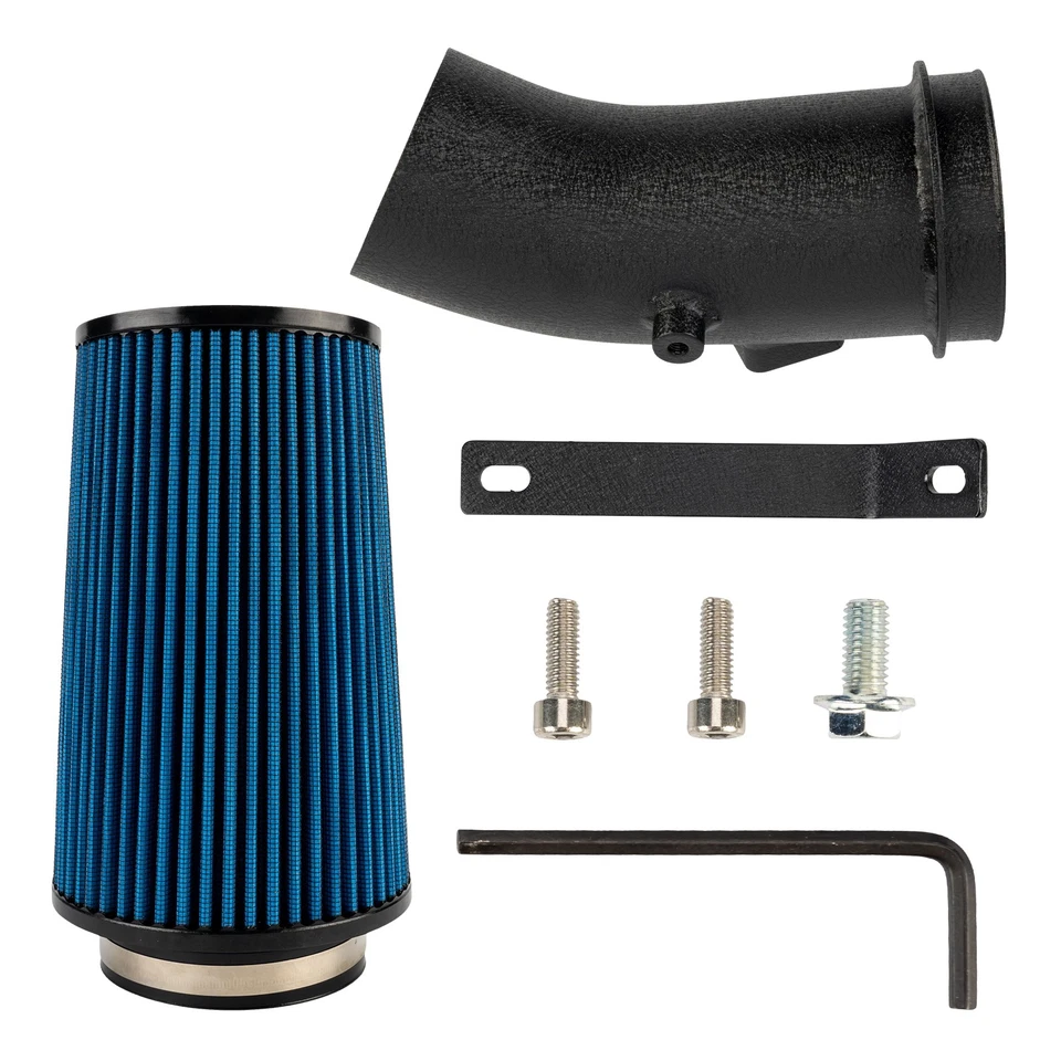 Kit de admisión de aire frío + filtro azul de 4 pulgadas para Ford F-350 Super Duty 2011-2016 6,7T Foto 2 de 4