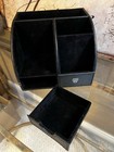 MAYO CLINIC Desktop DESK Office Organizer Caddy Black Faux Leather — photo 3