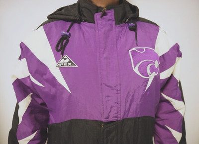 Vintage Apex One Kansas State Wildcats Winter Jacke Gr. L /XL