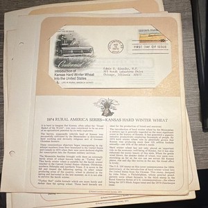 U.S. FDC 1974 Rural America Kansas Hard Winter Wheat 10c First Day Issue