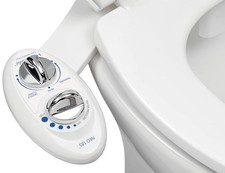 NEO 185 - Dual Nozzle, Self-Cleaning, Non-Electric Bidet Attachment for Toile...