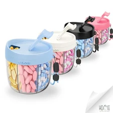 7 Day Weekly Pill Organizer Box – Portable Travel Pill Case, BPA-Free Design