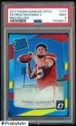 2017 Donruss Optic Red Yellow Prizm #177 Patrick Mahomes II RC Rookie PSA 9 MINT