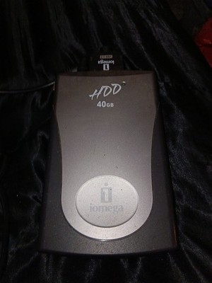 Iomega HDD40-00 40GB External HDD USB 2.0 External Drive Silver Black