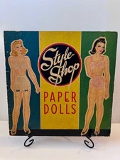 1943 ORIGINAL COMPLETE STYLE SHOP PAPER DOLLS UNCUT SAALFIELD PUB. CO