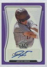 2020 Leaf Metal Draft Portrait Purple Rainbow 19/25 Justin Foscue Auto 5m1