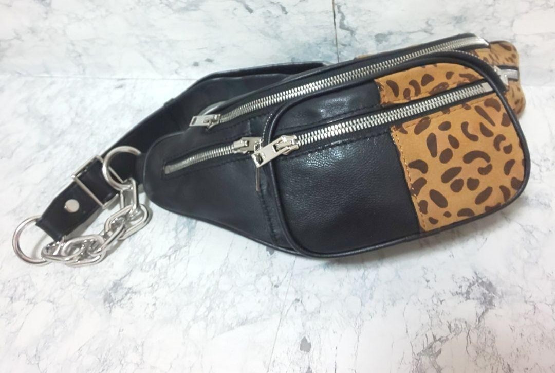 Alexander Wang Half Leopard Print Mini Fanny Body… - image 1