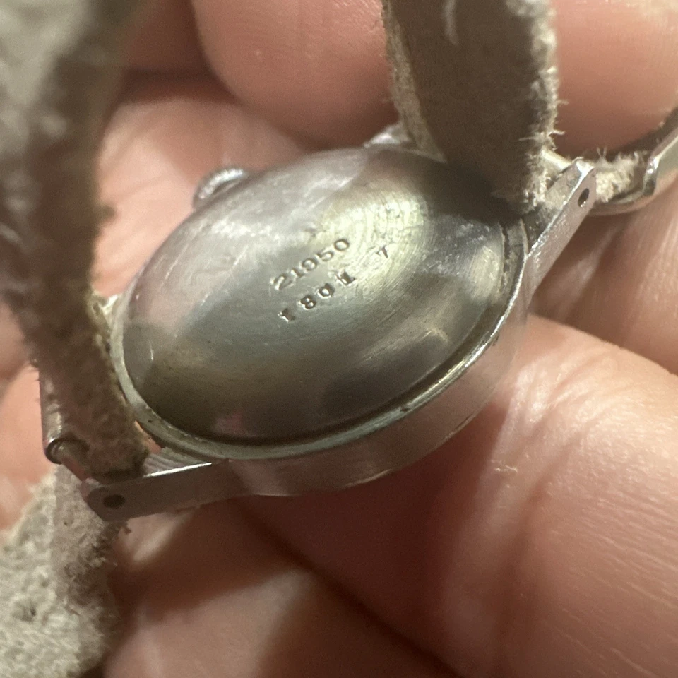 Vintage 1950s Swiss Ladies 21mm watch Wyler Incaflex Military Rare See Descriptn - Image 4 of 4