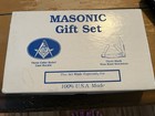 Masonic Gift Set: Vintage 3-Blade Pocket Knife & Belt Buckle Pre-owned — photo 2