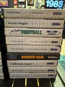 Sega Master System Games Lot Of 17 All Tested Most Have No Manual