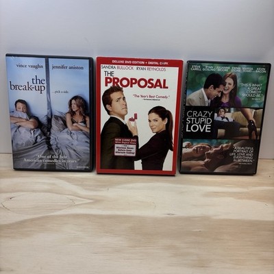 Crazy Stupid Love, The Proposal, The Break-Up, DVD Lot