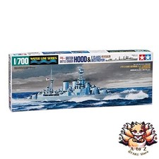 Tamiya Maquette Bateau Destroyer – Échelle 1:700 – HMS Hood / Classe E – Kit Plastique Détaillé, Dès 14 Ans, Colle Et Peinture Non Incluses