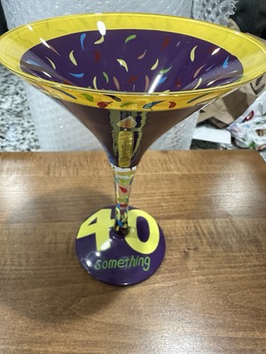 Lolita Love My Martini 40 SOMETHING Martini Glass withe recipe *