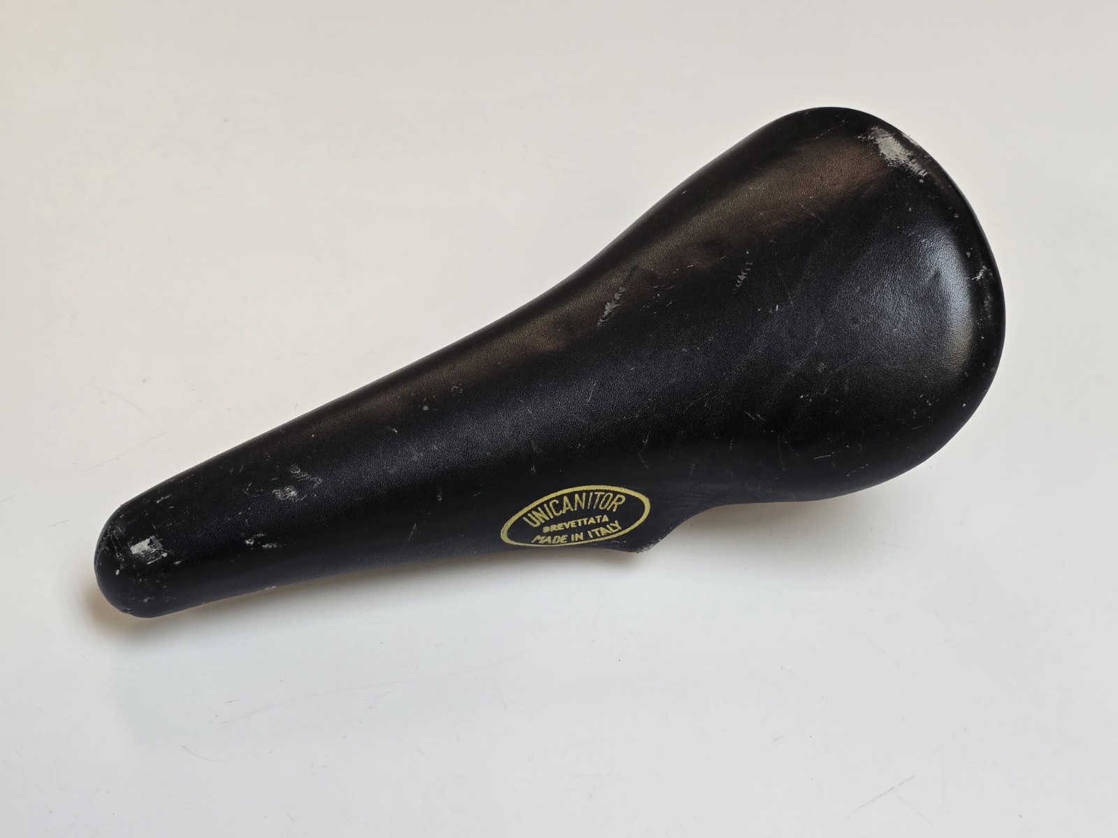 1970s Cinelli Unicantor Leather Padded Seat Black Vintage BM