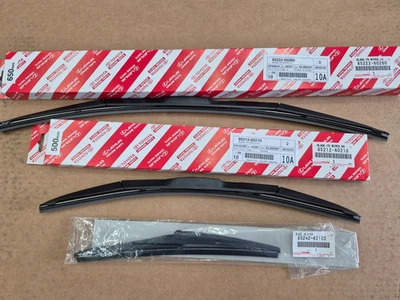 LEXUS OEM FACTORY FRONT AND REAR WIPER BLADE SET 2015-2023 GX460 - Imagen 1 de 3