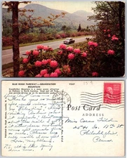 Blue Ridge Parkway Grandfather Mountain Postcard