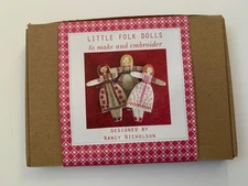 Little Folk Dolls Making KIT  NEW Embroidery By Nancy Nicholson