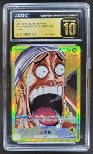 2025 ONE PIECE JP ENEL LEADER OP05-098 CGC 10 PRISTINE RC7