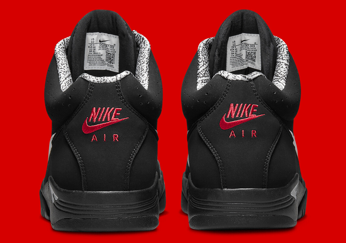 Nike バスケットシューズ DQ7687-003 US9 Nike Air Flight Lite Mid Black Red Basketball Shoes DQ7687