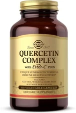 Solgar Quercetin Complex with Ester-C Plus, 100 Veg Capsules EXP 7/25 2BOTTLES