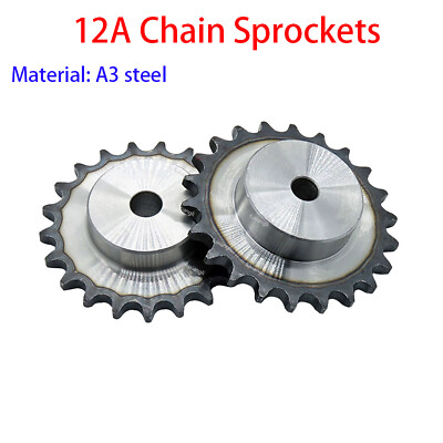 12A 10T-60T Chain Sprockets Pitch 3/4''(19.05mm) With Step For #60 Roller Chains